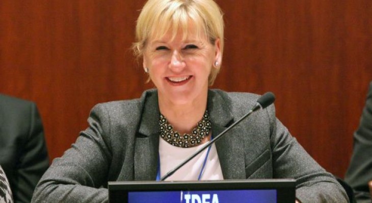 إسرائيل تعتبر وزيرة خارجية السويد غير مرحب بها