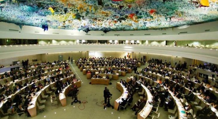 ﻿مجلس حقوق الإنسان في جنيف يناقش البند السابع المعني بالأراضي الفلسطينية والعربية المحتلة الأخرى