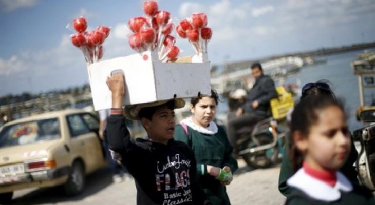 Number of working children doubles in blockaded Gaza