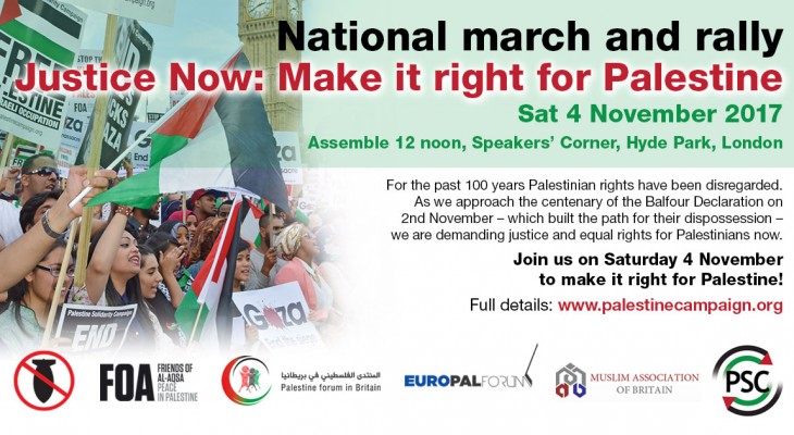 National March and Rally – Justice Now: Make it right for Palestine
