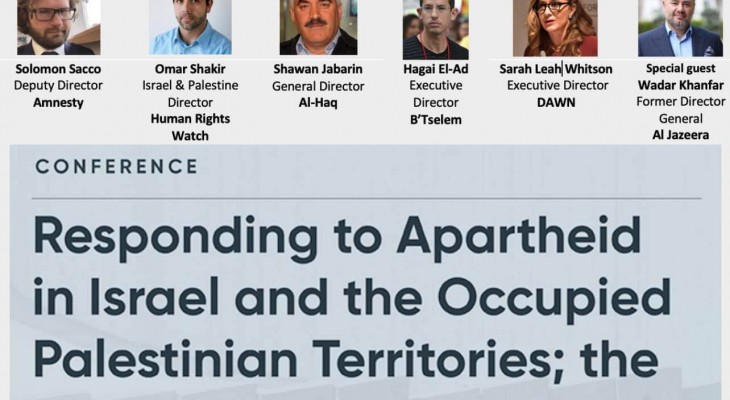 how the international community should respond to recent reports concluding that Israel is practicing crimes of apartheid under international law.